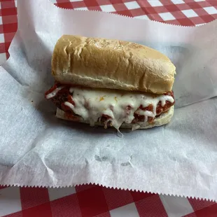 Chicken parm sandwich