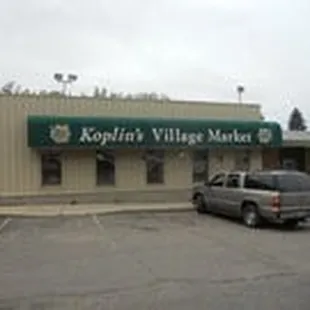 the front of the building