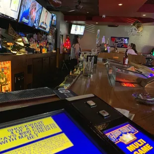 customers at the bar