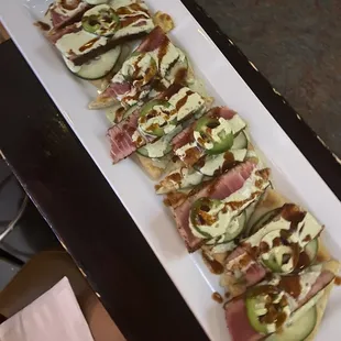 Ahi Tuna Bites appetizer, DELICIOUS!!