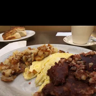 Perfect! Corn beef hash well done