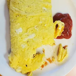 Sausage and cheese omelet