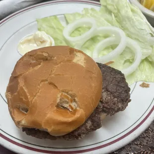 Manager actually argued with me and asked what exactly wasn't appetizing about my hamburger. Unbelievable