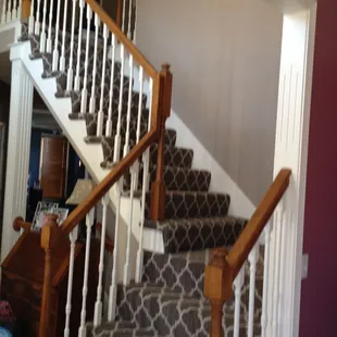 a staircase in a home