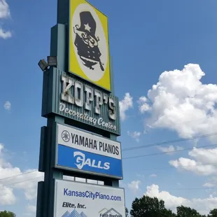 a sign for the store