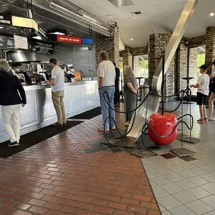 customers at the counter