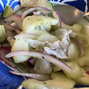 Aguachiles. This was not amazing. Flavour was just OK.