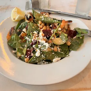 a plate of salad