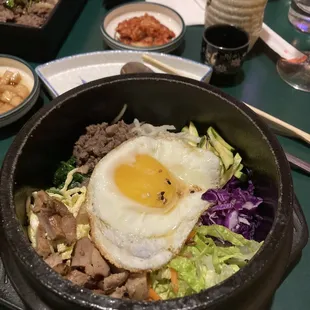 Beef &amp; chicken Bibimbap - incredible!!!