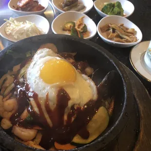 Hot Stone Seafood Bibimbap