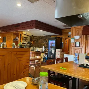 Big interior  with large exhaust hoods