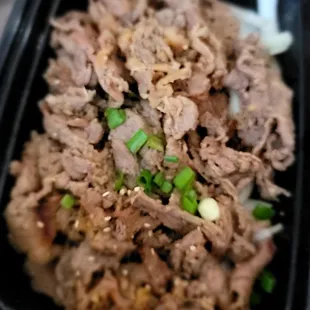 Thin Sliced Rib Eyes.  It tasted more boiled than grilled.  Average at best.