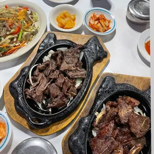 Beef Bulgogi and Beef Kalbi