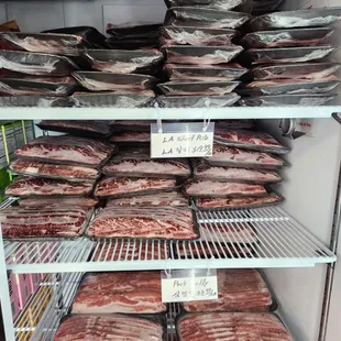 More variety of frozen meats now too.