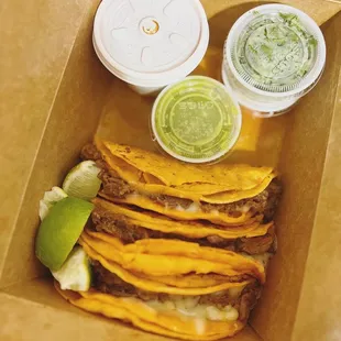 Korean Beef Birria - Melted cheese, Onion &amp; Cilantro