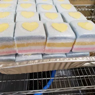 a tray of ice lollies
