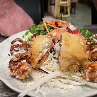 Fried crab appetizer