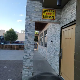 outside