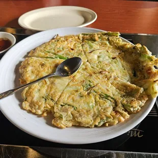 Seafood pancake