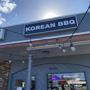 Front from their outdoor patio