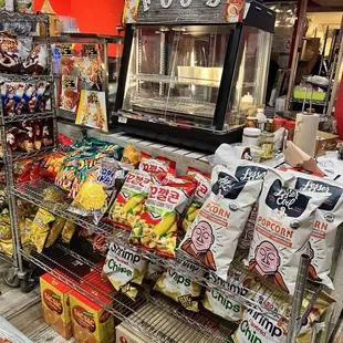 a variety of snacks