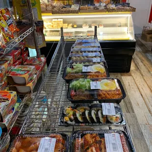 a variety of food items