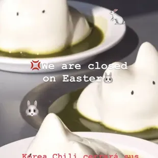 We are closed on Easter 3/31