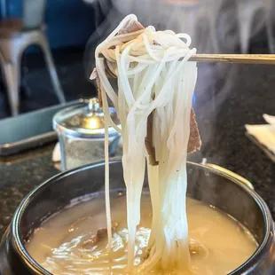 noodles being cooked