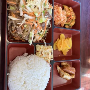 Japchae bento Japchae Lunch Special
