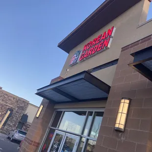 the front of the restaurant