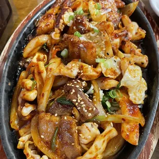 39. Spicy Stir-Fried squid and pork belly