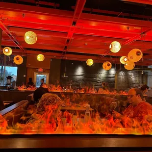 Very nice ambience!  Makes you believe you are in the ring of fire! :)