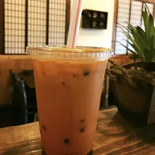 Thai tea boba