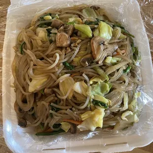 Japchae noodles
