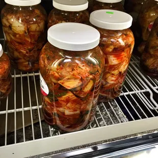 The kimchi here is the best pre-made that we&apos;ve found.