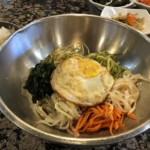 Beef bibimbap: quite some flavor and good portion!