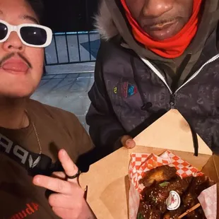 Don P Official w/ our KP's Fried Chicken. ‍
