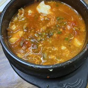 Soft tofu soup