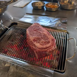 20oz wagyu steak on the grill - 12/2024