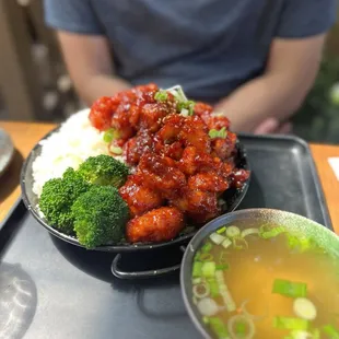 chicken wings and fried chicken, food