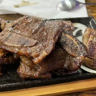 3C. BBQ Beef Short Rib and Tofu Soup. You get about 5 pieces of ribs.