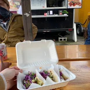 Three tacos