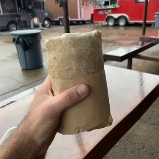 That's a big burrito!