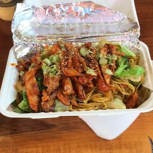 Spicy Chicken Yakisoba