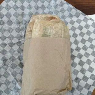 Spicy chicken burrito ($10)