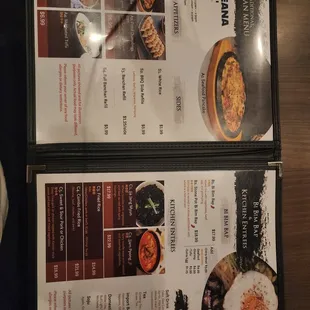 Updated menu