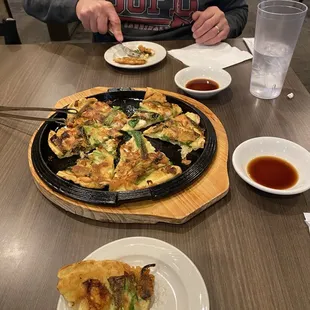 Seafood pancake