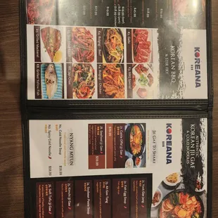 Updated menu