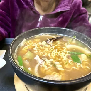 Seafood ramyun, steaming hot and warming!