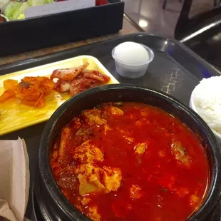 Spicy Seafood Tofu Soup